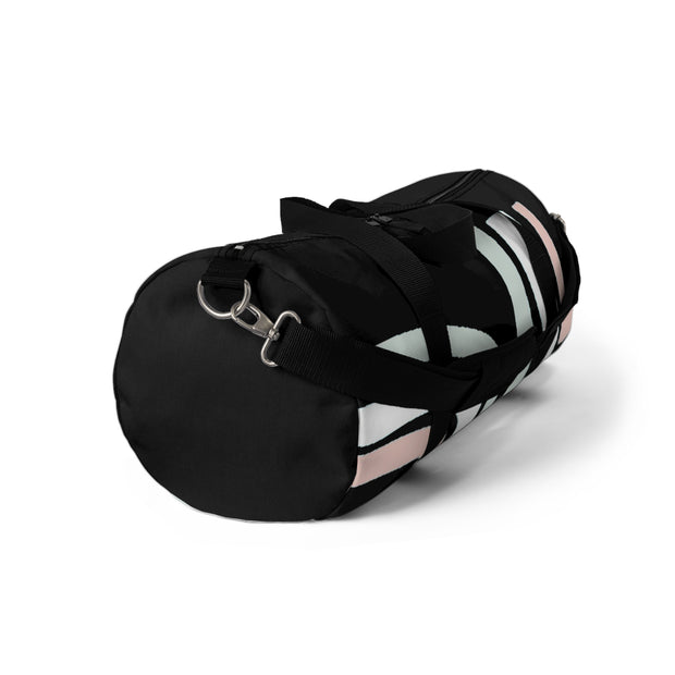 Pastel Curves On Black Duffle Bag