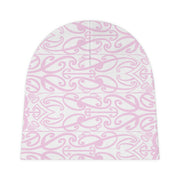 Pastel Pink Koru Baby Beanie (AOP)