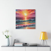Beautiful Colorful Sunset Oils Classic Canvas