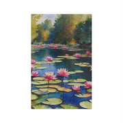 Monet Inspired Waterlily Pond Microfiber Tea Towel