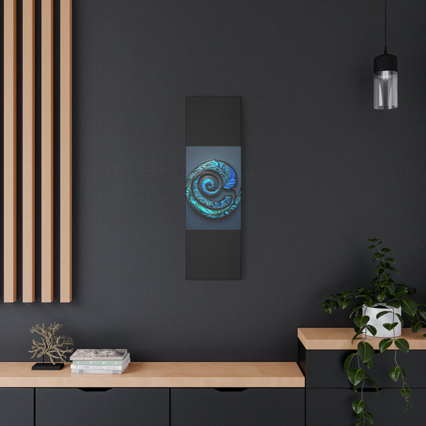 Stunning Blue Paua Abalone Shell Spiral Classic Canvas