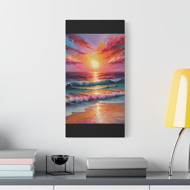 Beautiful Colorful Sunset Oils Classic Canvas