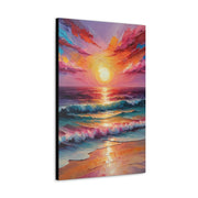 Beautiful Colorful Sunset Oils Classic Canvas