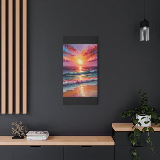 Beautiful Colorful Sunset Oils Classic Canvas