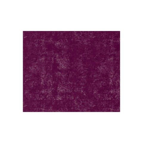 Mulberry Crushed Velvet Blanket