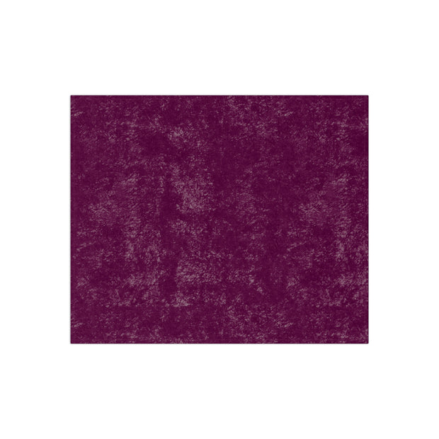Mulberry Crushed Velvet Blanket