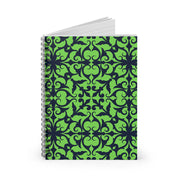 Spiral Notebook - Ruled Line Lime and Blue