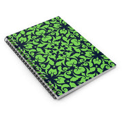 Spiral Notebook - Ruled Line Lime and Blue