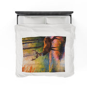 Deer Heaven Velveteen Plush Blanket