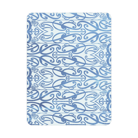 Light Blue Koru Toddler Blanket
