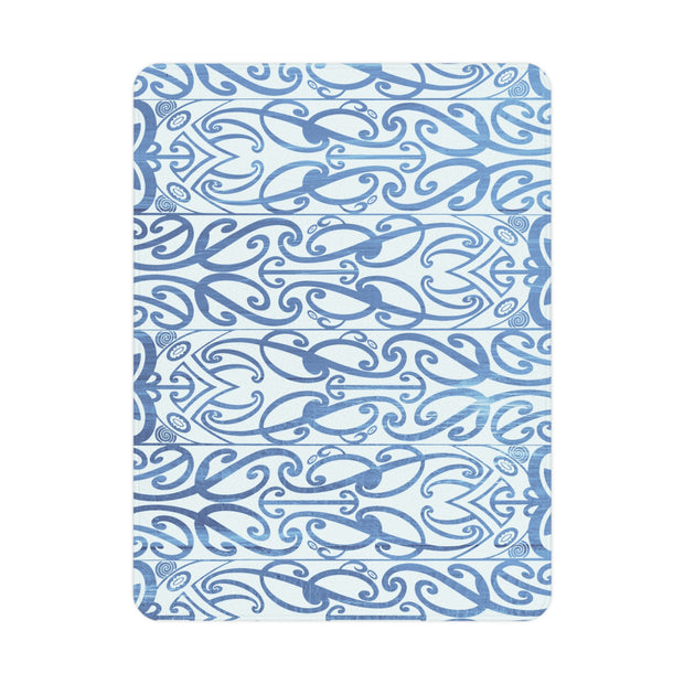 Light Blue Koru Toddler Blanket