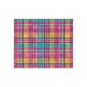 Pink Tartan Crushed Velvet Blanket