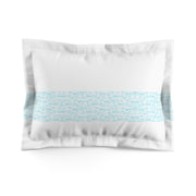 Soft Aqua Blue Koru Microfiber Pillow Sham