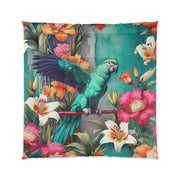 Emerald Green Parrot Paradise Comforter