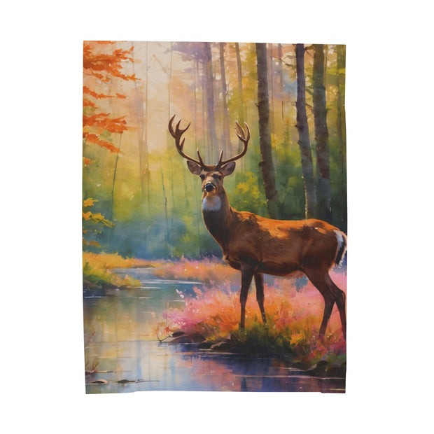 Deer Heaven Velveteen Plush Blanket