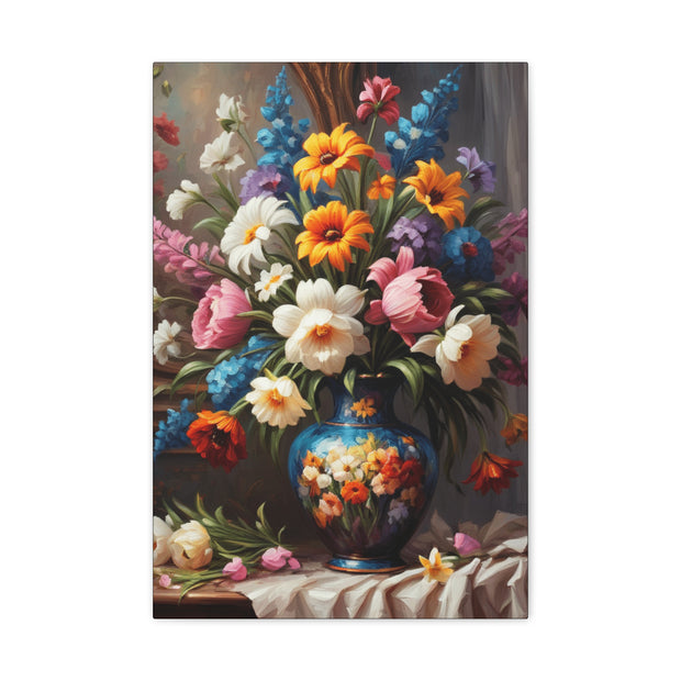 Beautiful Vintage Flowers Classic Canvas