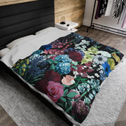Flowers Galore Velveteen Plush Blanket