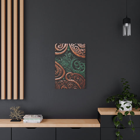 Wood and Jade Pounamu Greenstone Classic Canvas
