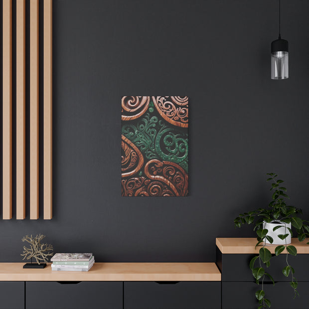 Wood and Jade Pounamu Greenstone Classic Canvas