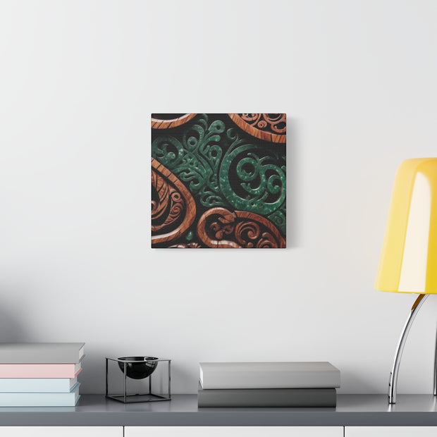Wood and Jade Pounamu Greenstone Classic Canvas