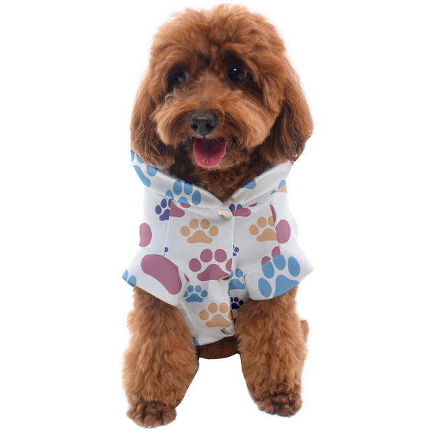 Pastel Pet Paws Dog Coat