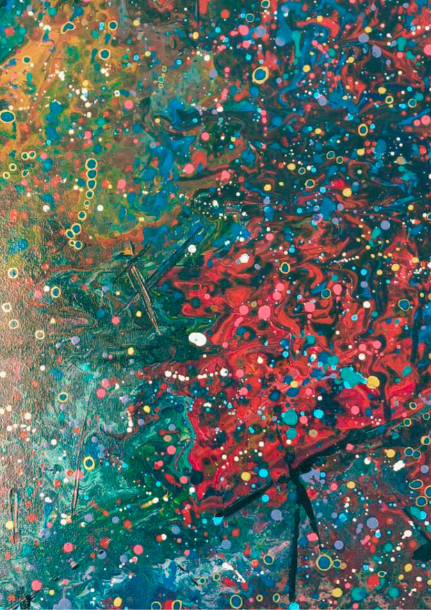 Galaxy Nights Acrylic On Canvas Painting By Bharti Taylor