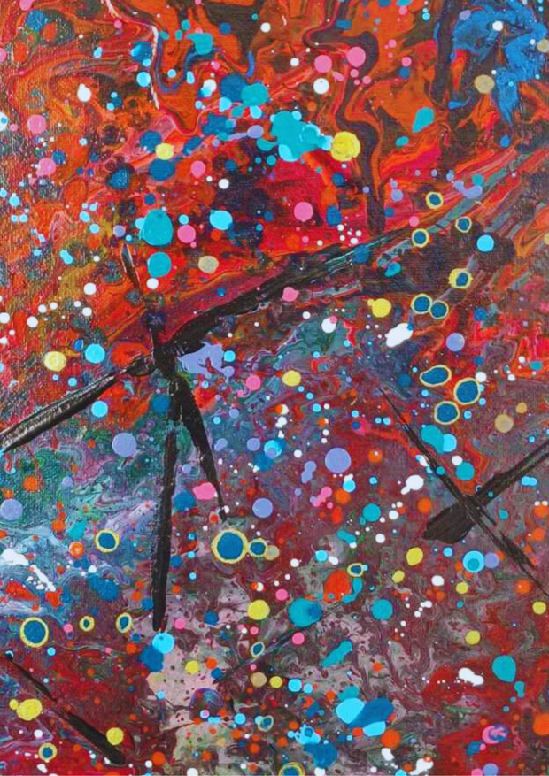 Galaxy Nights Acrylic On Canvas Painting By Bharti Taylor