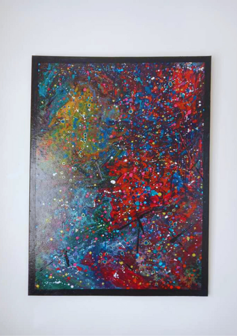Galaxy Nights Acrylic On Canvas Painting By Bharti Taylor