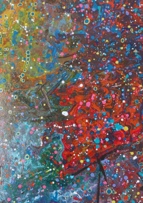 Galaxy Acrylic H31" X W 23.5"