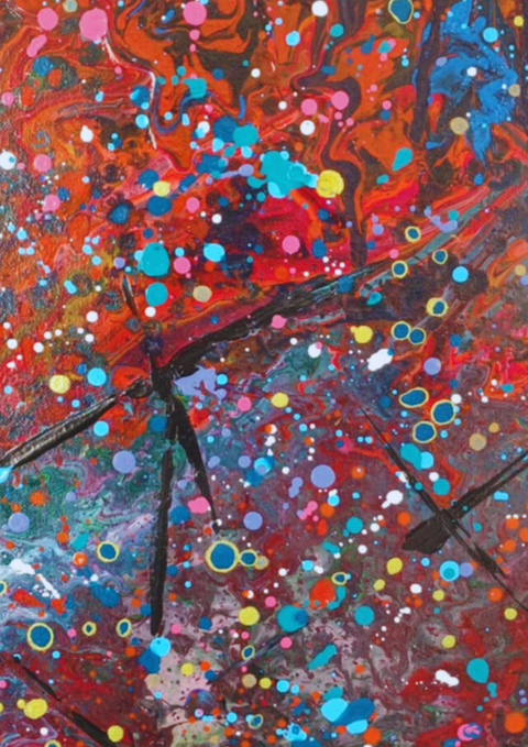Galaxy Acrylic H31" X W 23.5"