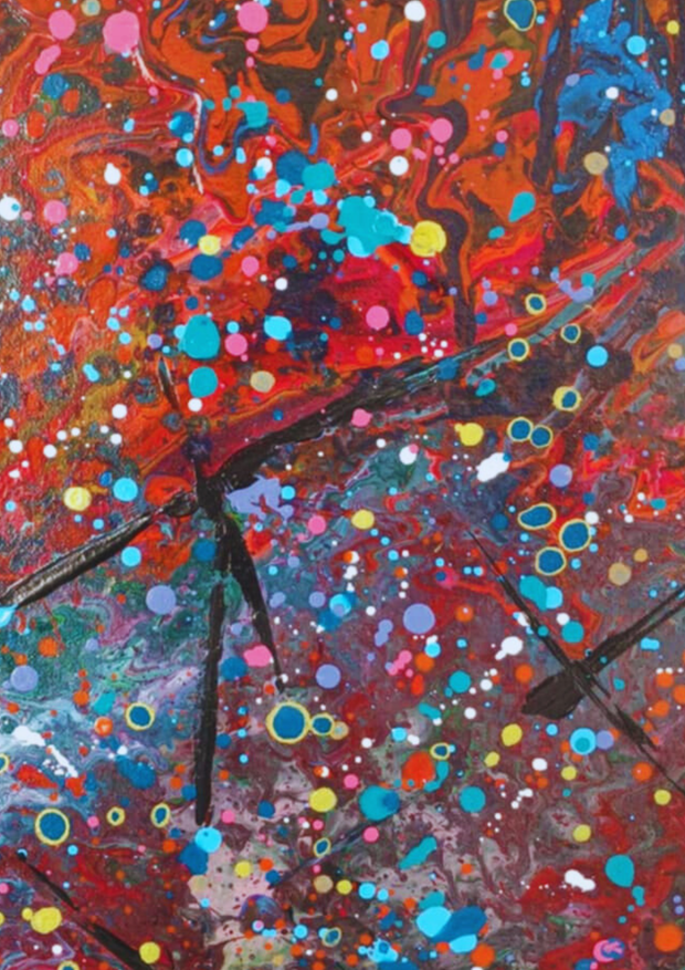Galaxy Acrylic H31" X W 23.5"