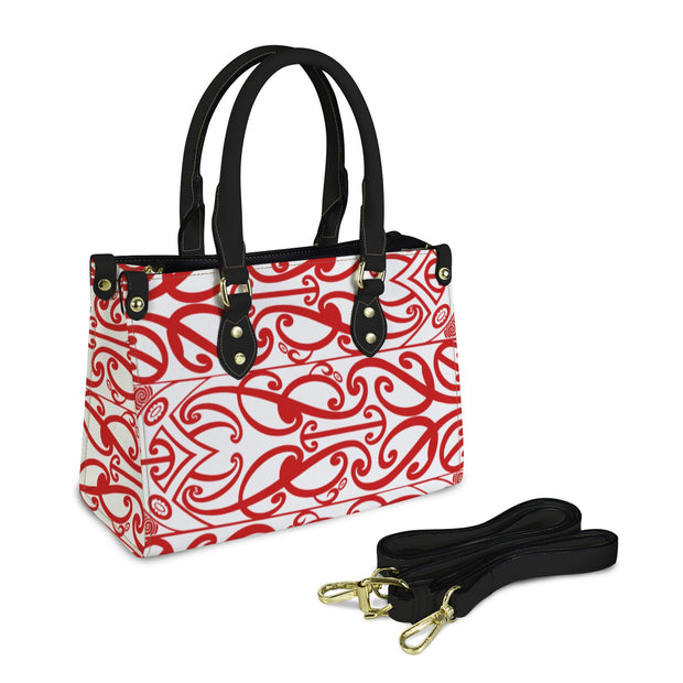 Red White Koru's Hand Bag
