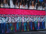 Red Weave Painting Acrylic