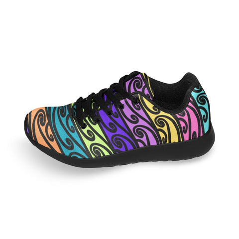 Black Korus Men's Sneakers (Model 020)